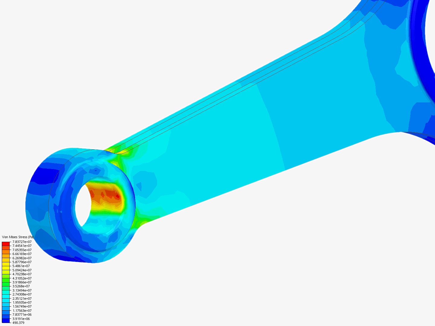 Tutorial 1: Connecting rod stress analysis image