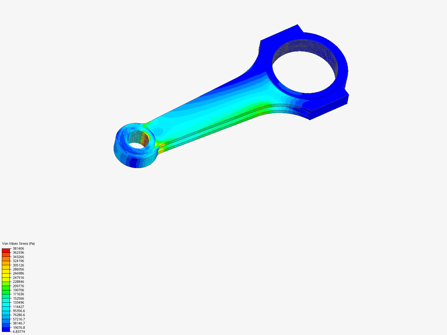 Tutorial 1: Connecting rod stress analysis image