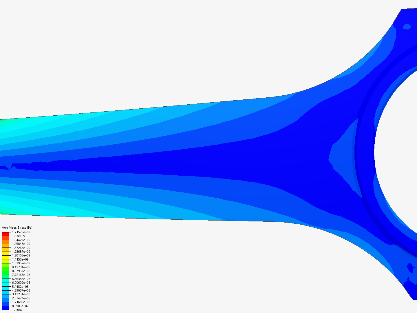 Tutorial 1: Connecting rod stress analysis image