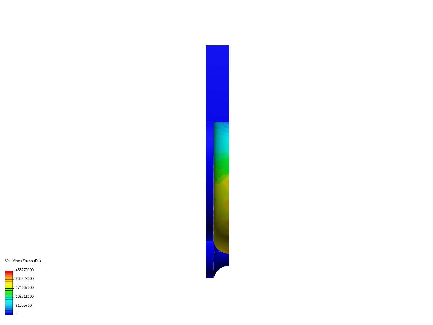 Bending of an Aluminium Pipe Simulation with FEA image