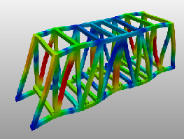 Frequency Analysis of Truss Bridge Design by ahmedhussain18 | SimScale