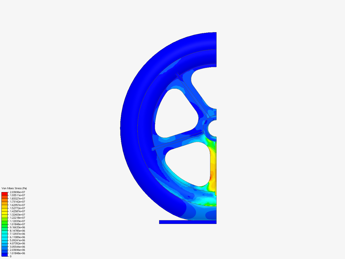 Tutorial: Nonlinear Analysis of a Wheel - Copy image