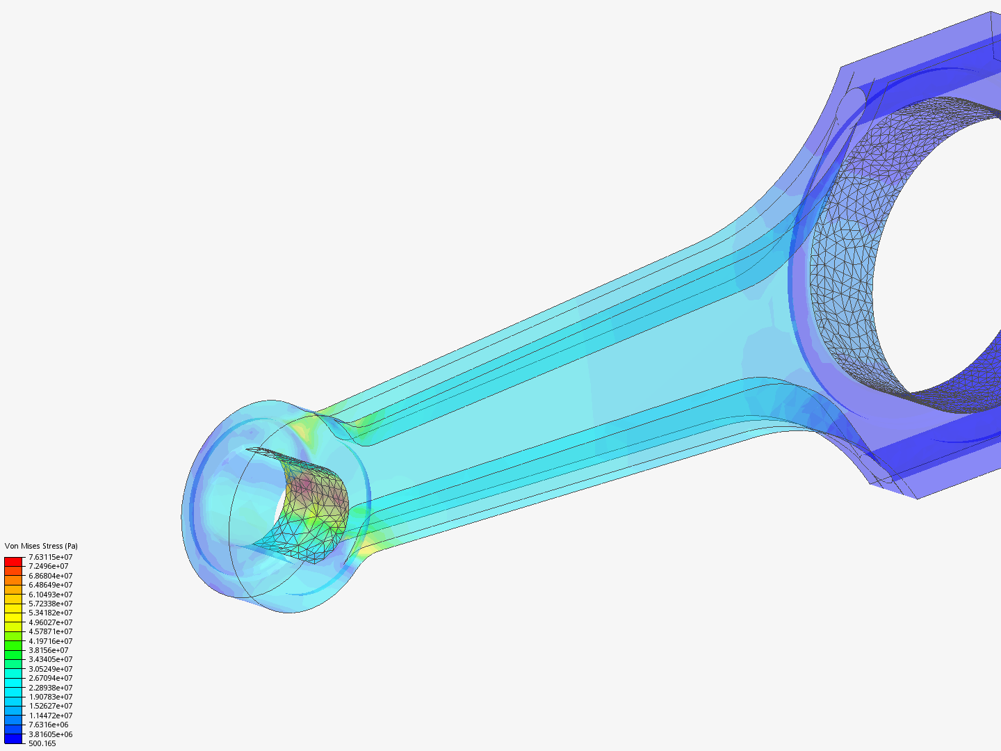 Tutorial 1: Connecting rod stress analysis image