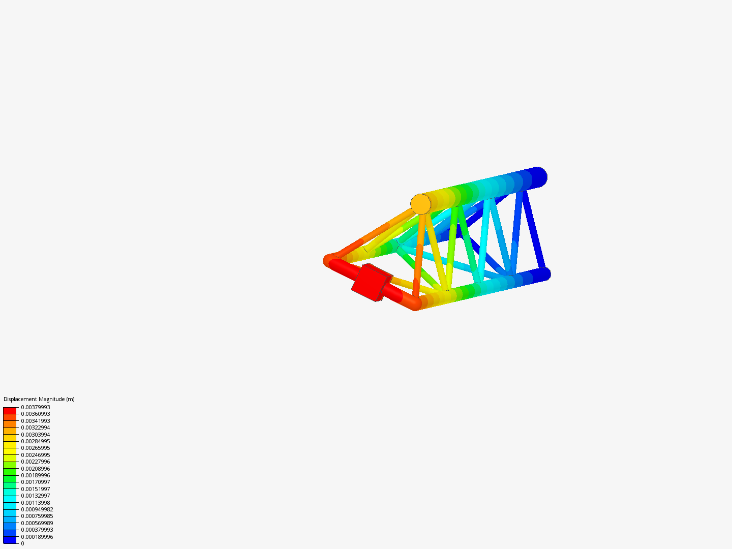 Tutorial - Linear static analysis of a crane image