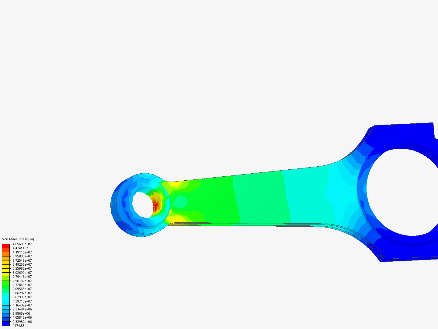 Tutorial 1: Connecting rod stress analysis image