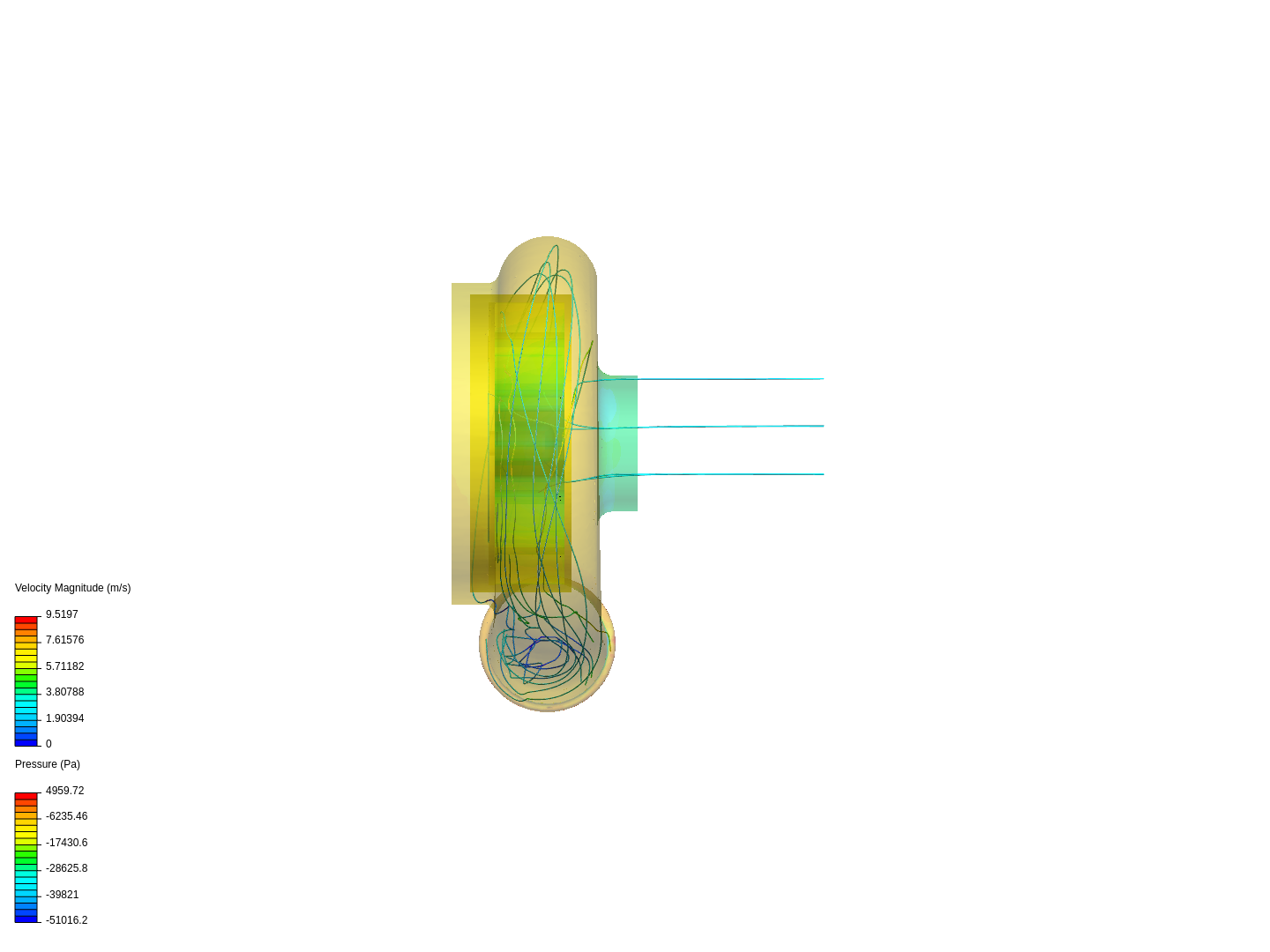 Centrifugal pump CFD simulation image