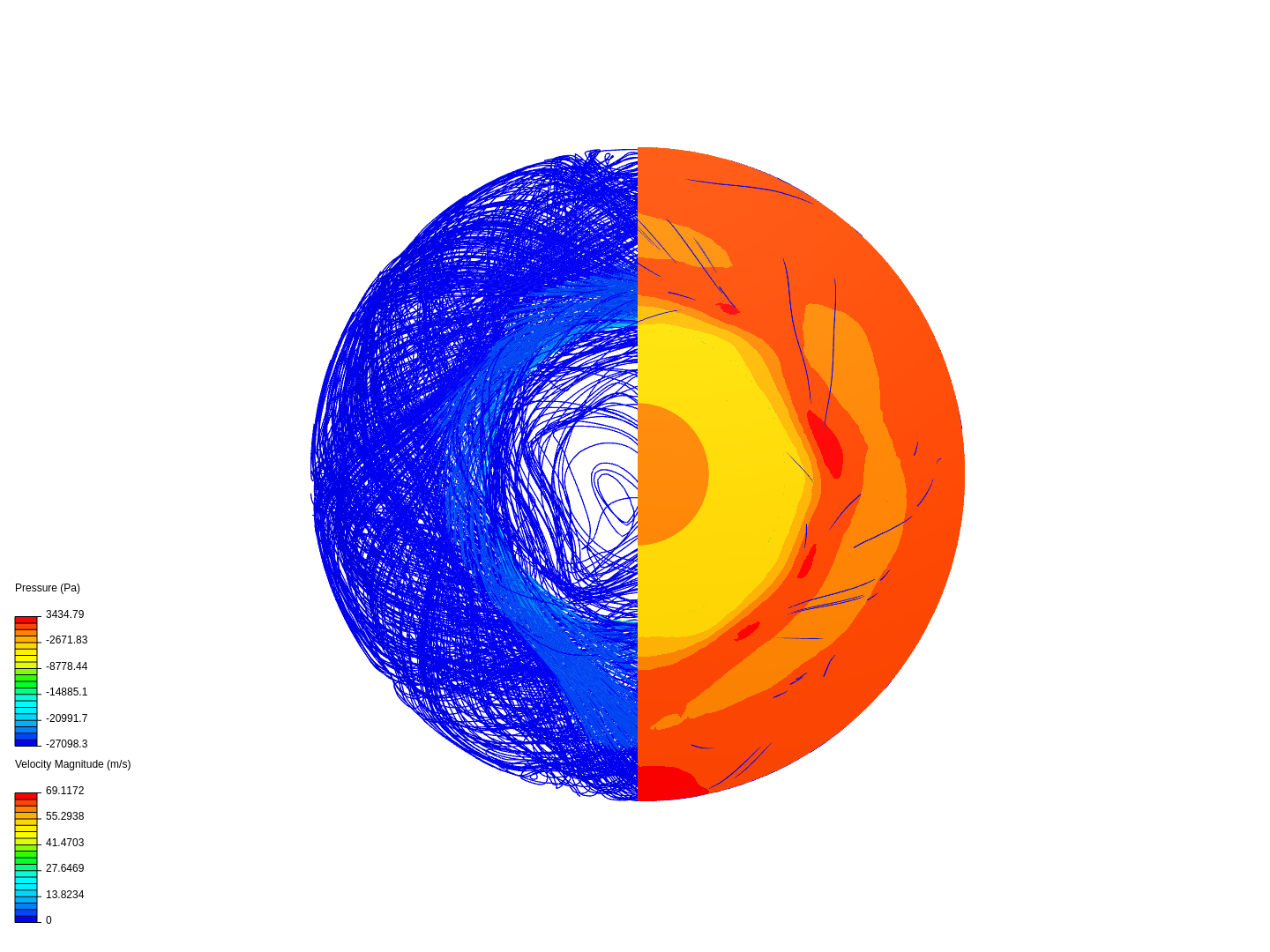 Simulation avec espace inférieur disque fixe image