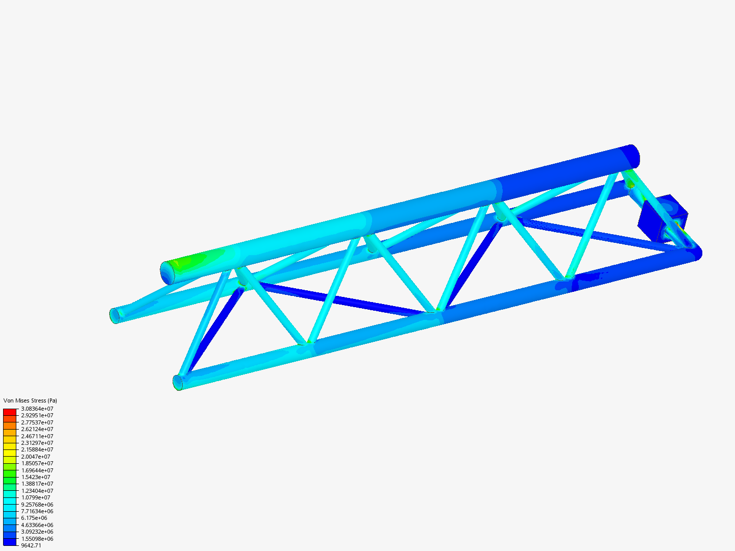 Tutorial - Linear static analysis of a crane image