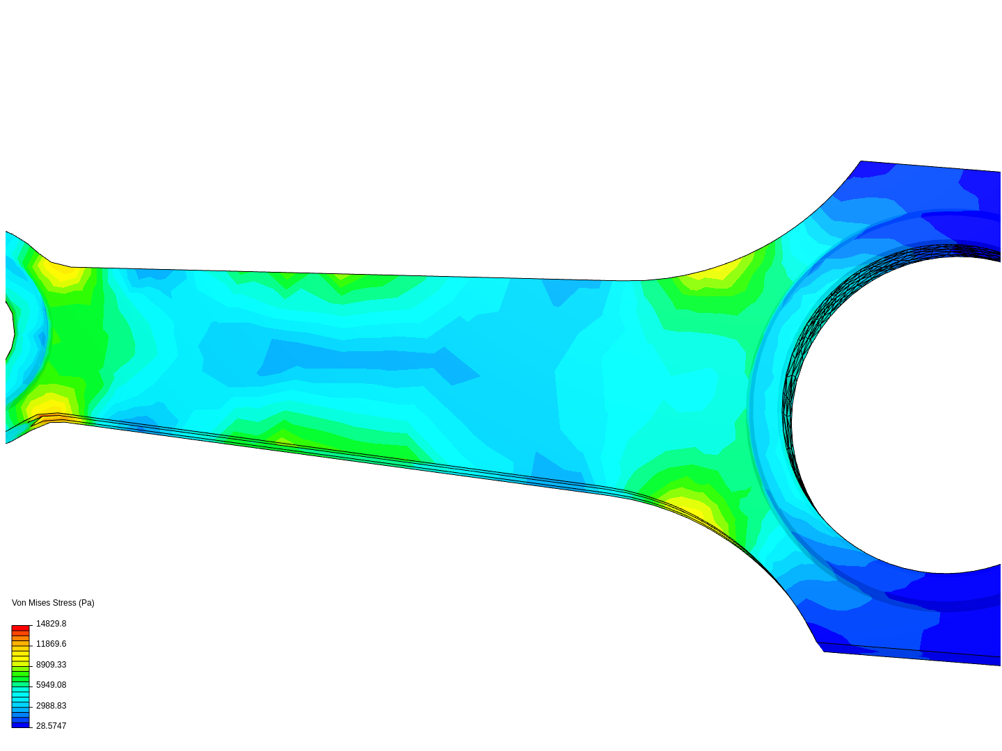 Tutorial 1: Connecting rod stress analysis image