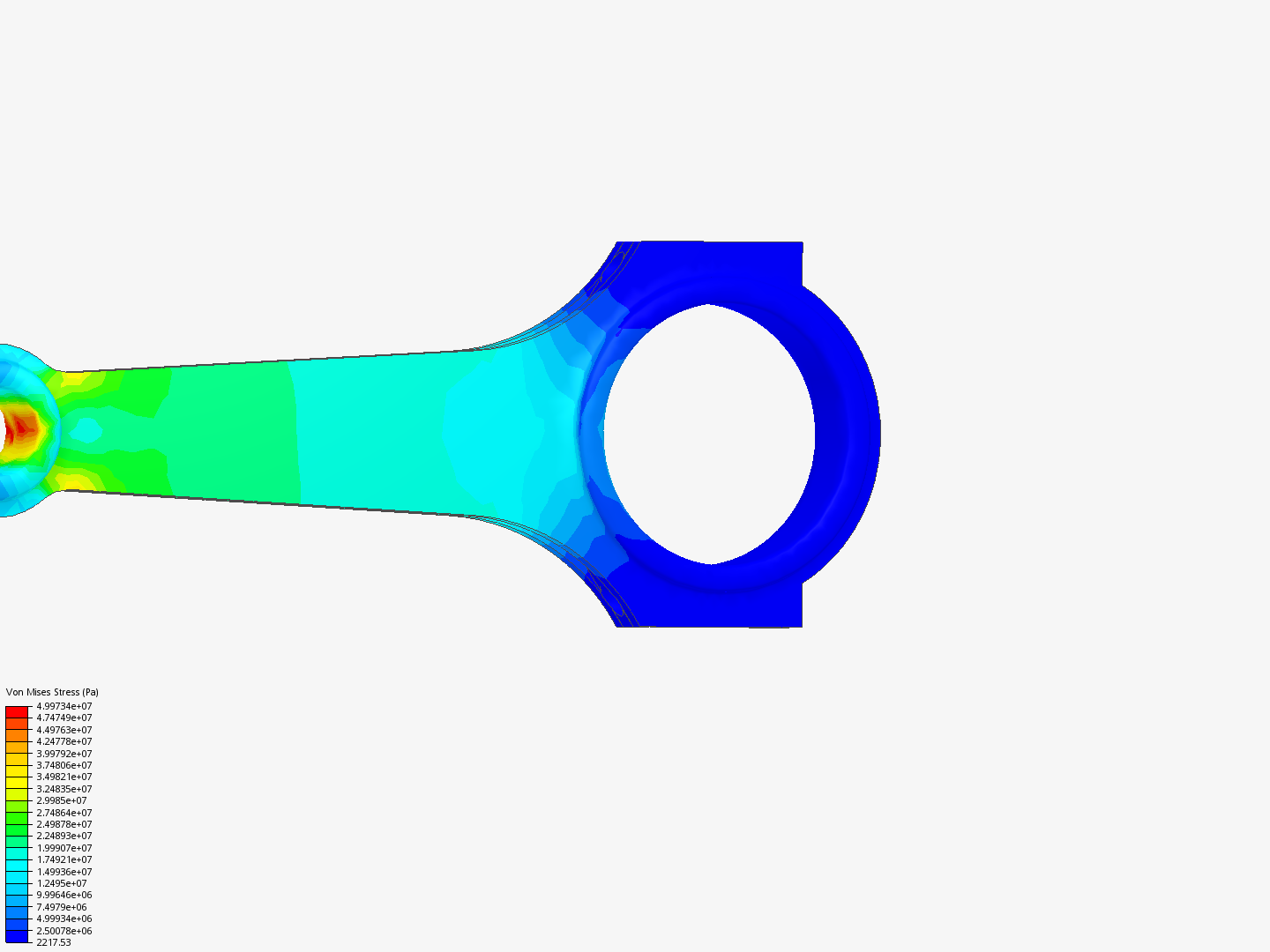 Tutorial 1: Connecting rod stress analysis image