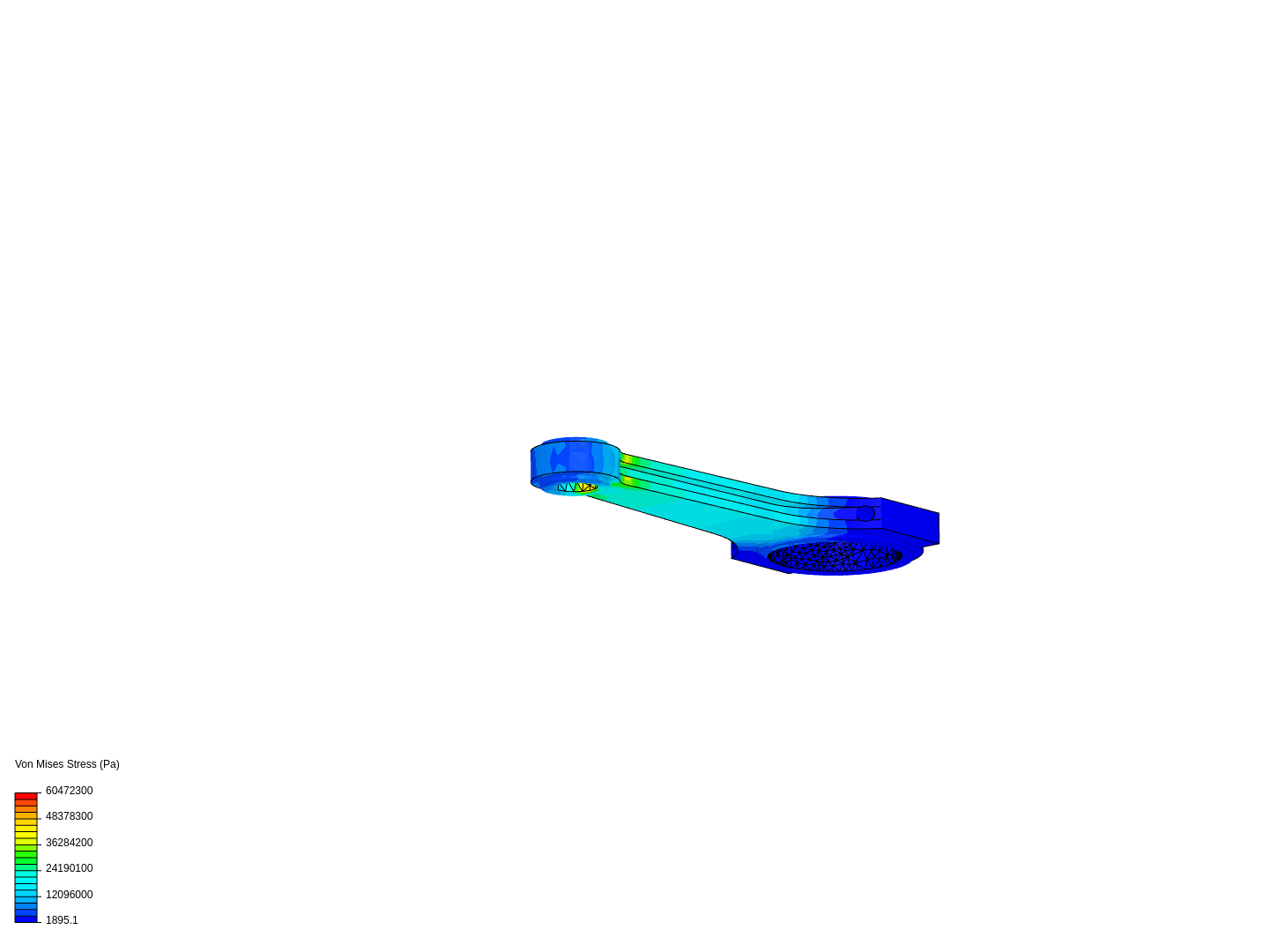 Tutorial 1: Connecting rod stress analysis image