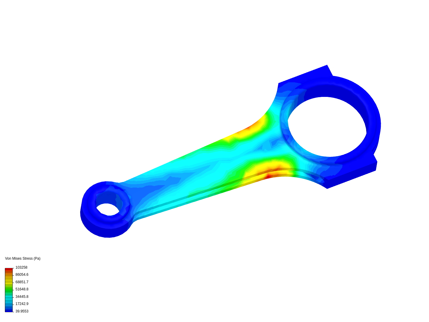 Tutorial 1: Connecting rod stress analysis image