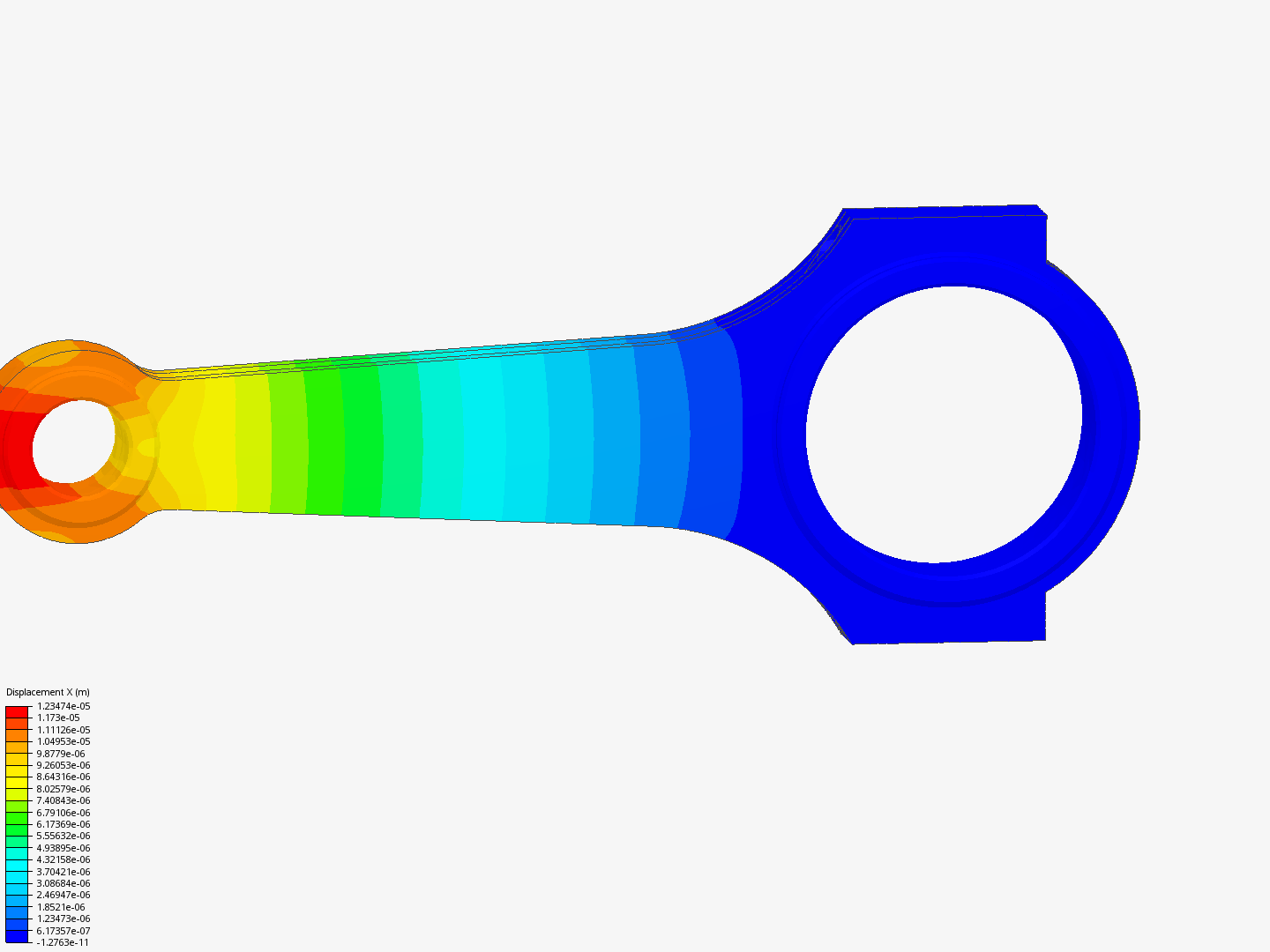 Connecting rod stress analysis image