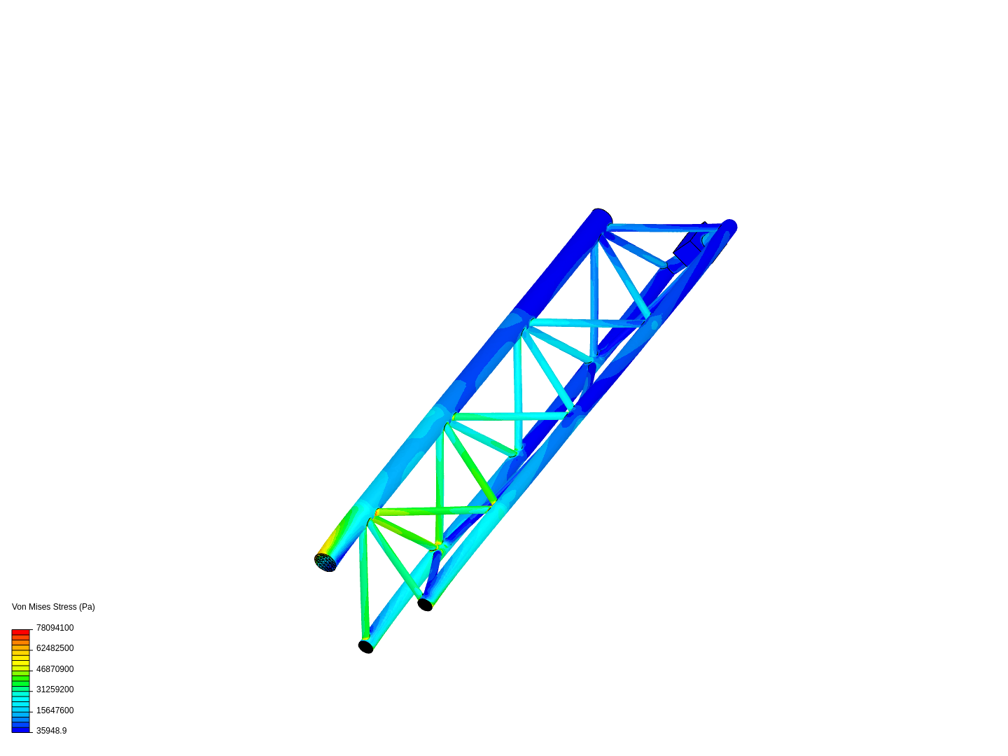 Tutorial - Linear static analysis of a crane image