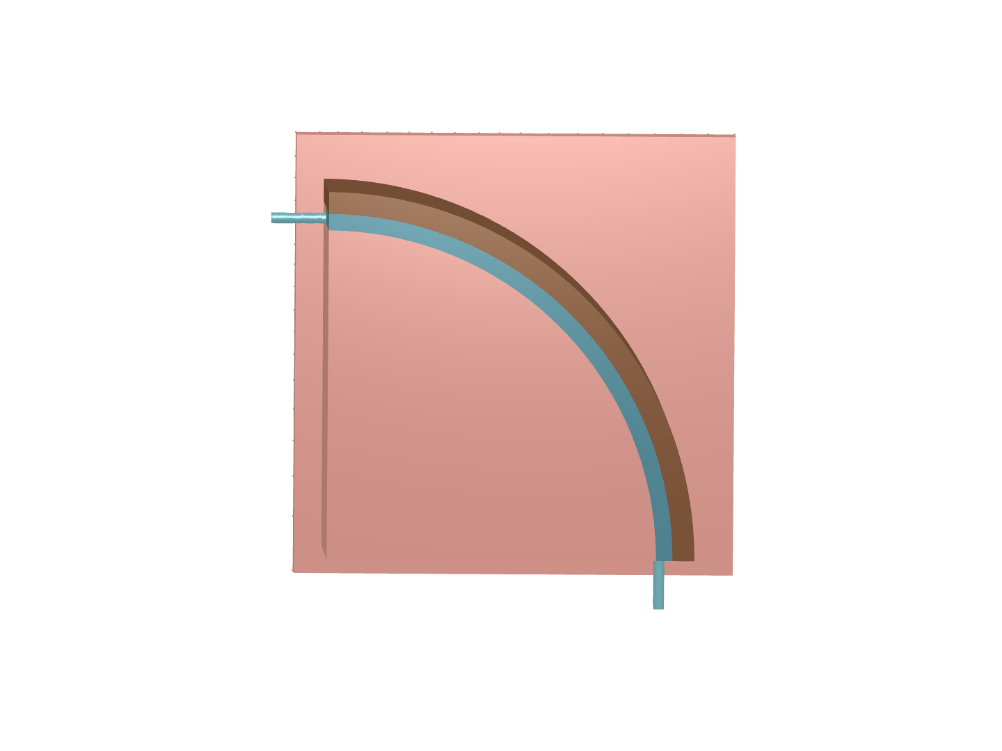 bent fiber coating image