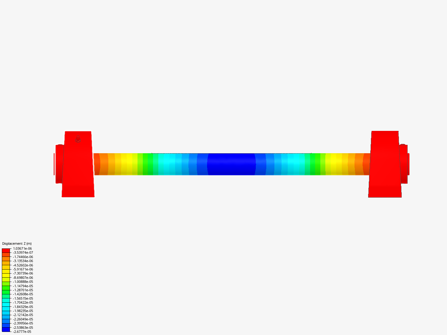 Beam deflection image