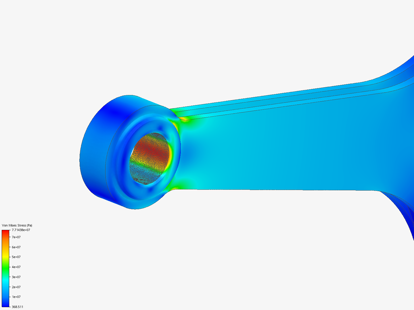 Tutorial 1: Connecting rod stress analysis image