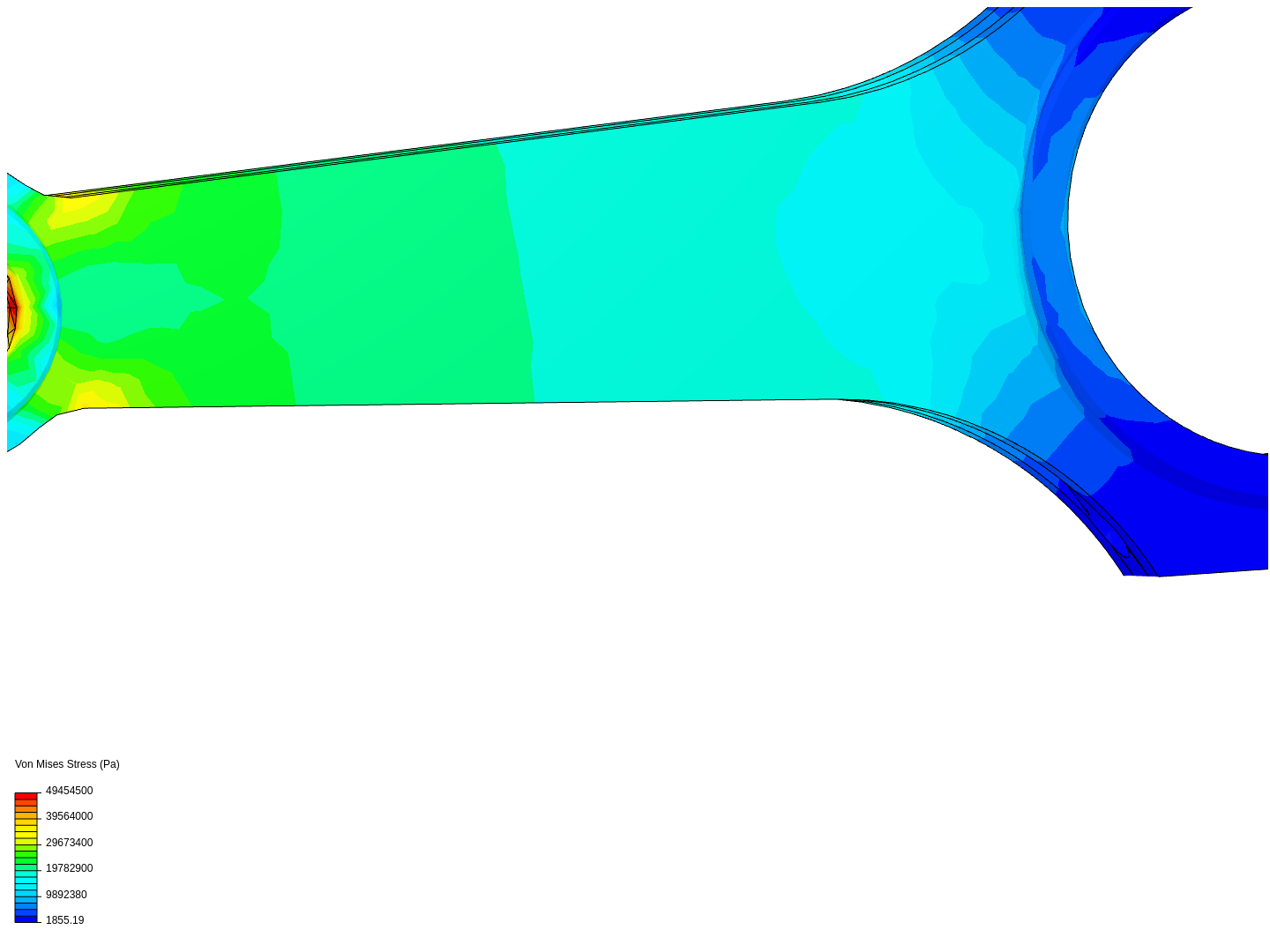 Tutorial 1: Connecting rod stress analysis image