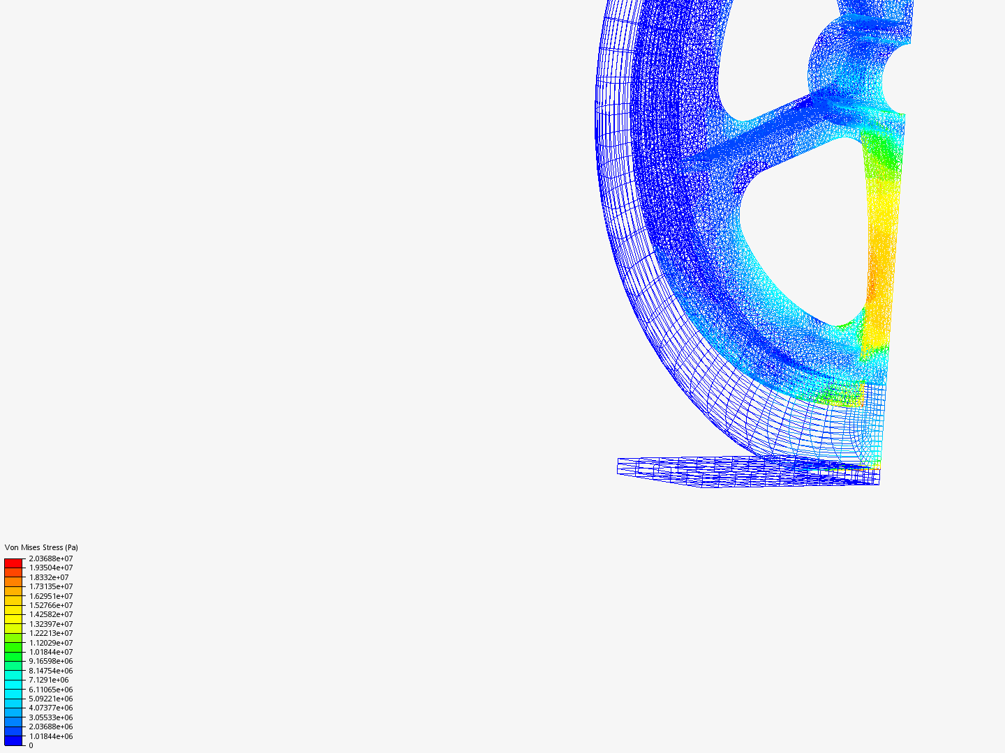 Tutorial: Nonlinear Analysis of a Wheel image