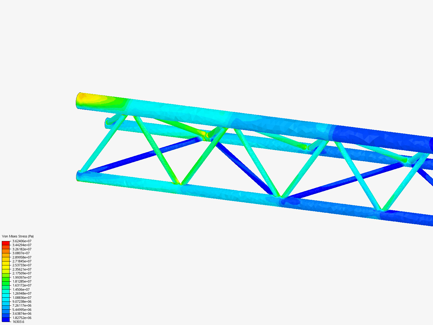 Tutorial - Linear static analysis of a crane image