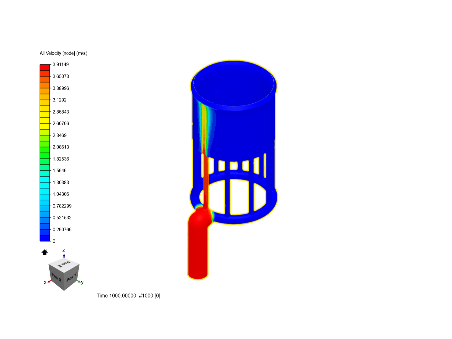 16mm Bottom Inlet CFD image