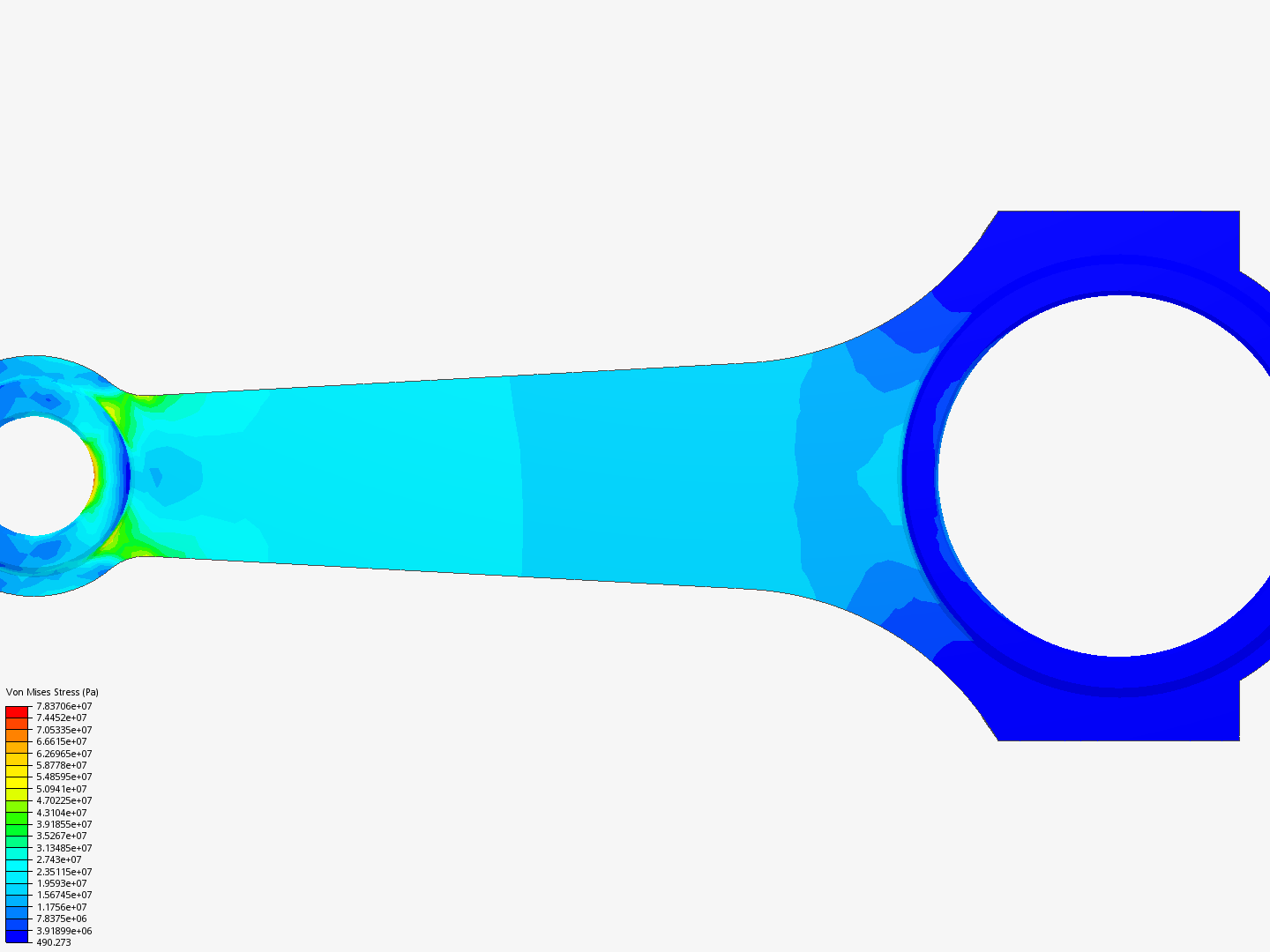 Tutorial 1: Connecting rod stress analysis image