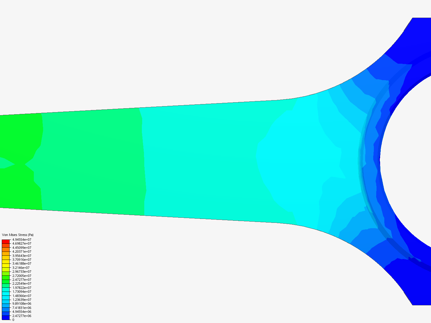 Connecting rod stress analysis image