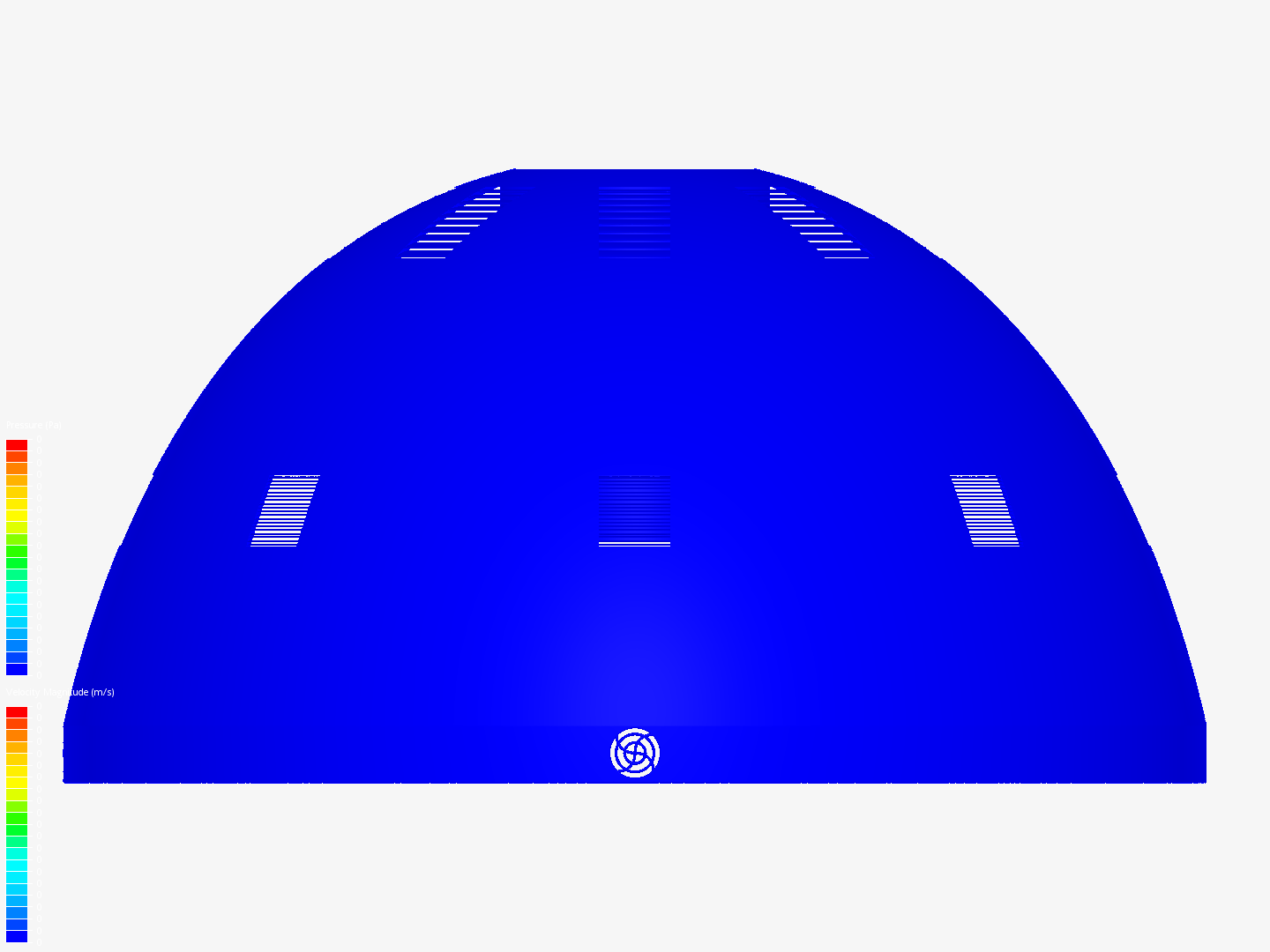 Wind speed on dome image