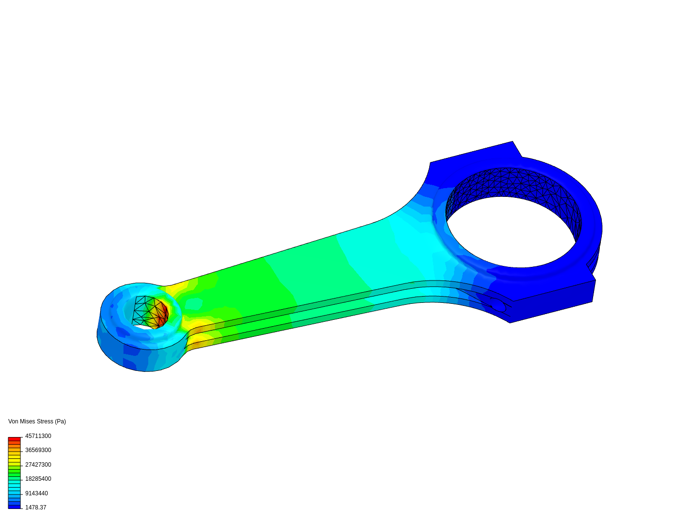 Tutorial 1: Connecting rod stress analysis image