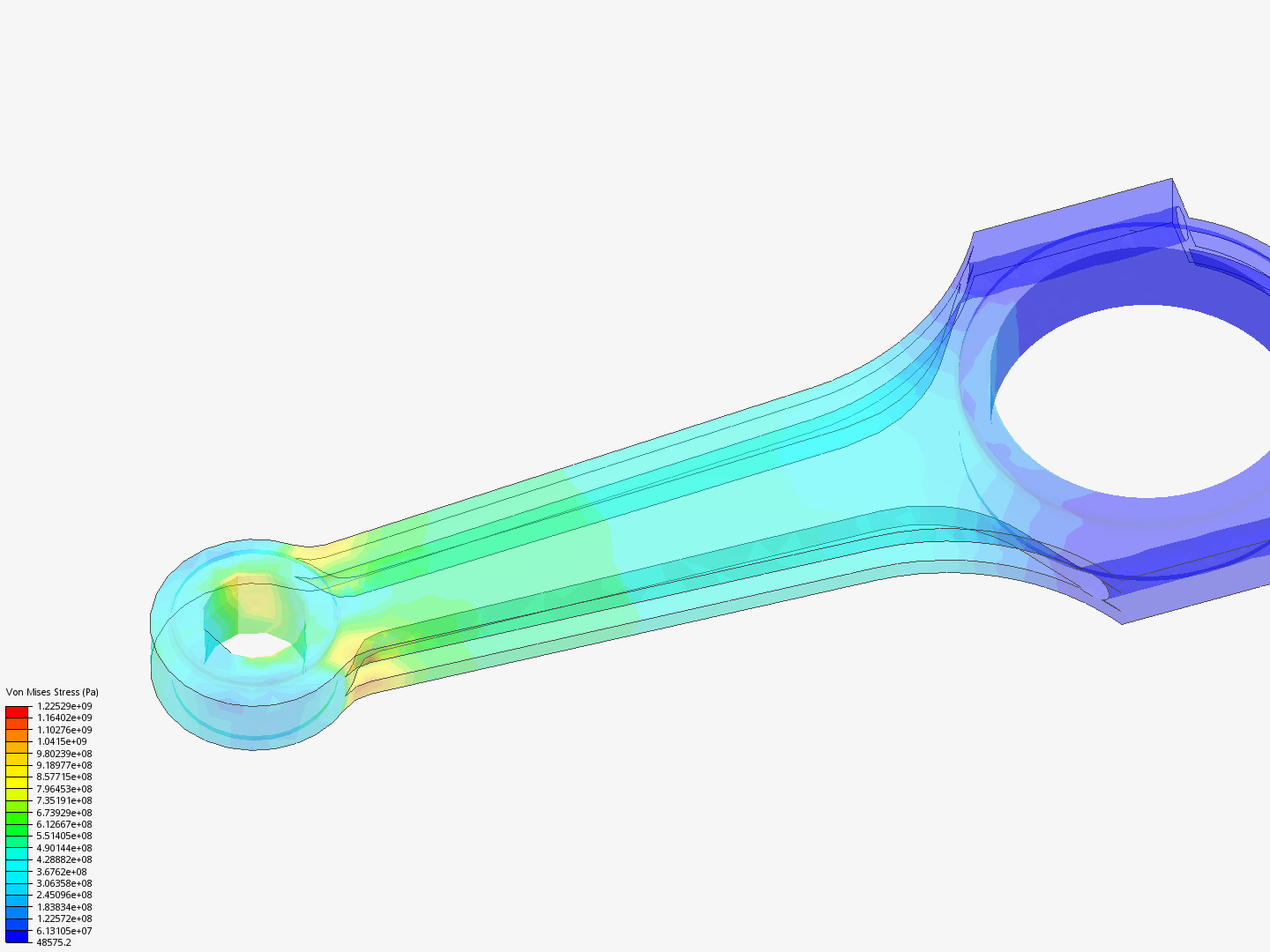 Tutorial 1: Connecting rod stress analysis image