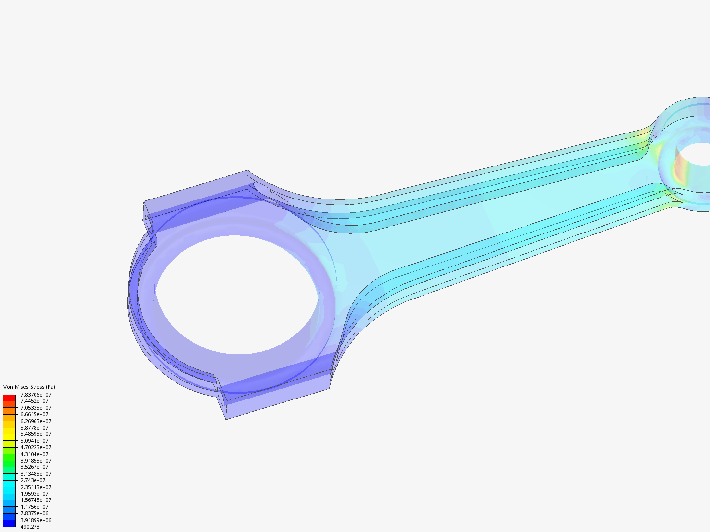 Tutorial 1: Connecting rod stress analysis image