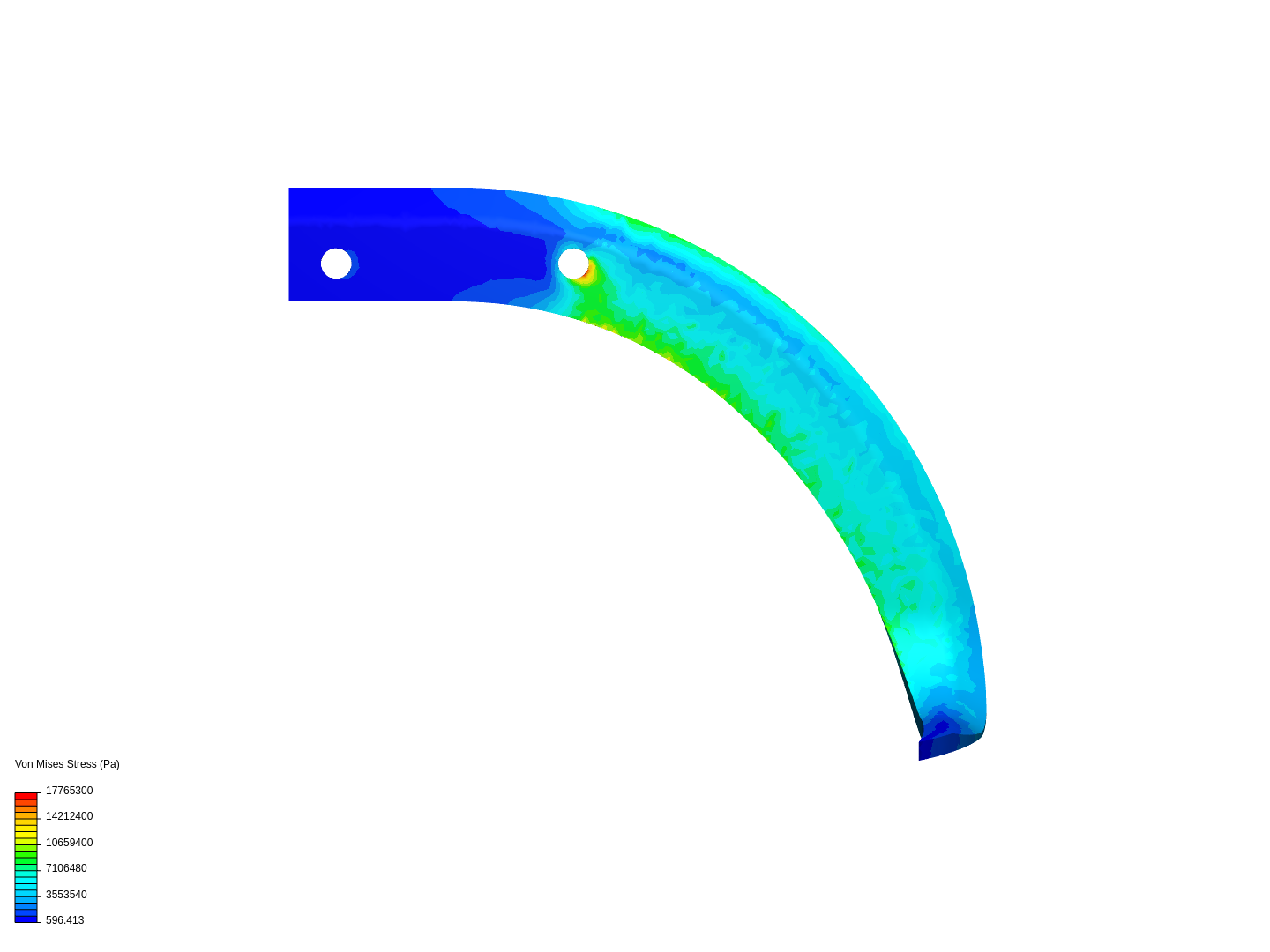 Blade stress analysis image