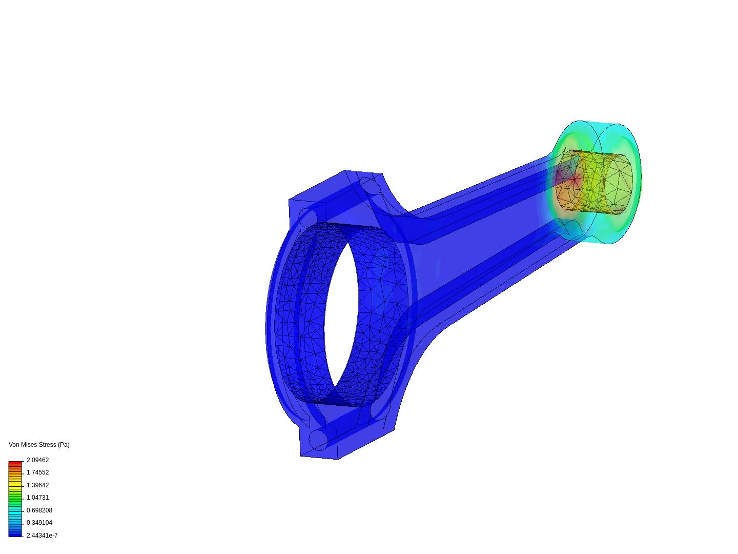 Tutorial 1: Connecting rod stress analysis image