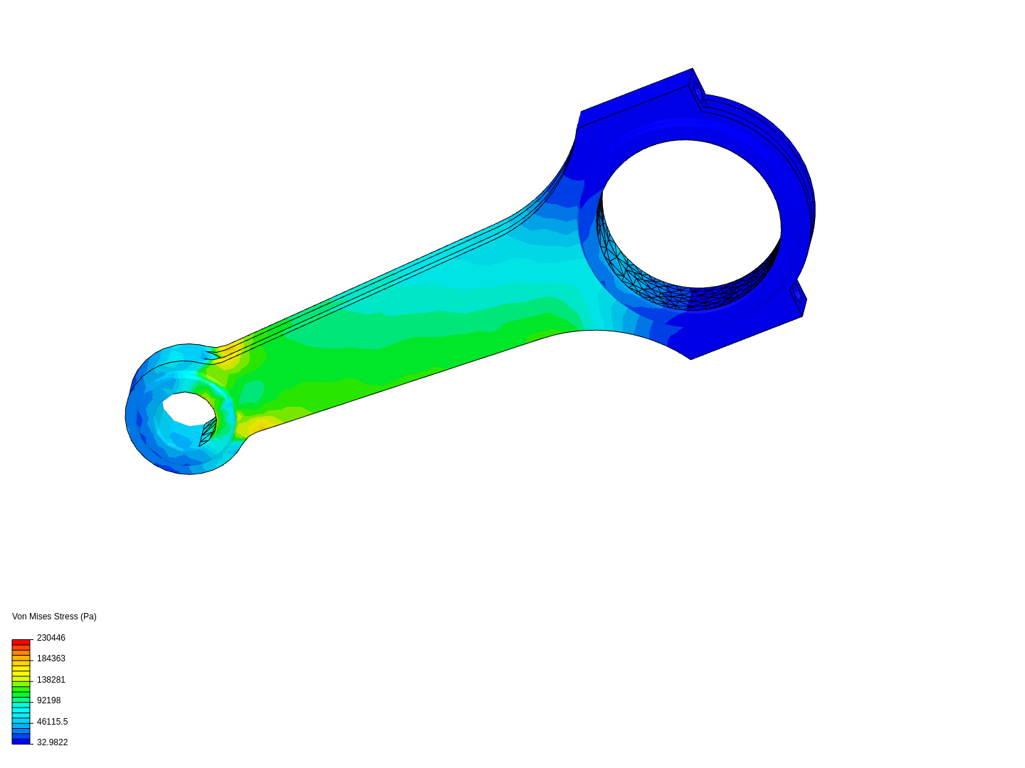 Tutorial 1: Connecting rod stress analysis image