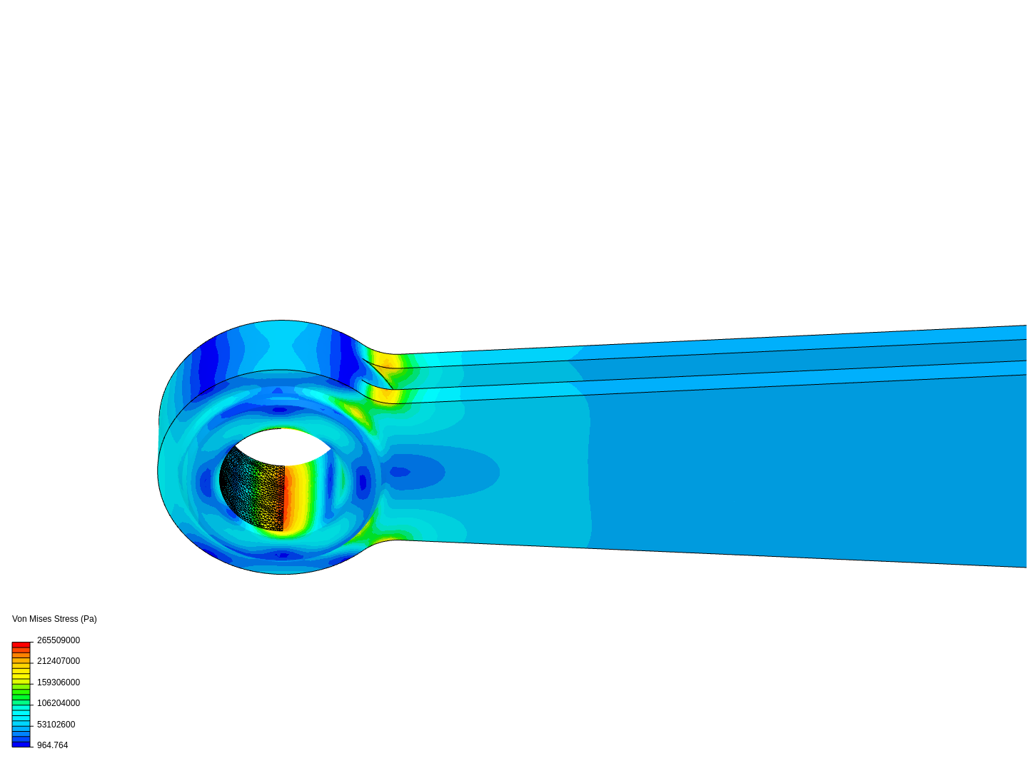 Connecting rod stress analysis image