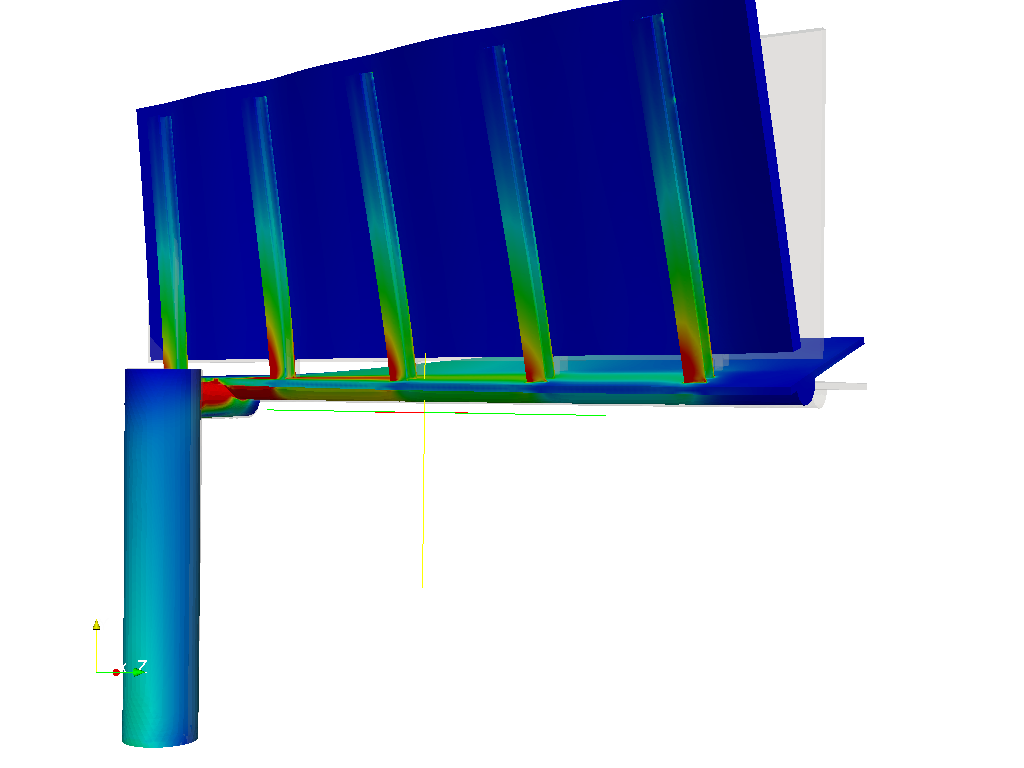 Wind Load on Billboard FEA Simulation image