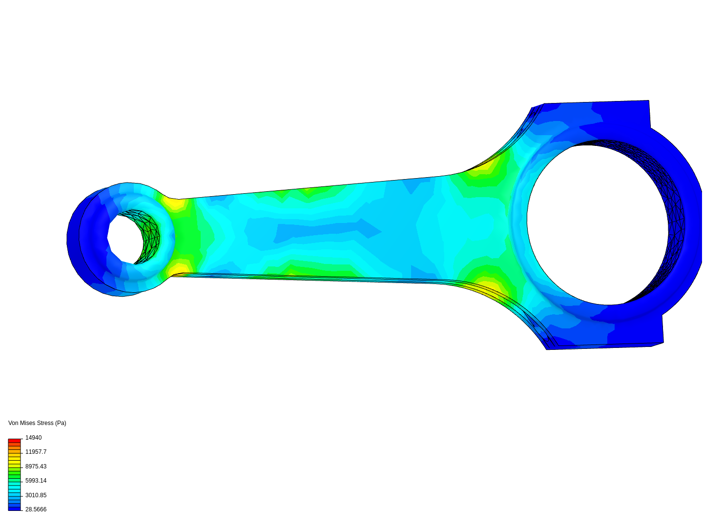 Tutorial 1: Connecting rod stress analysis image