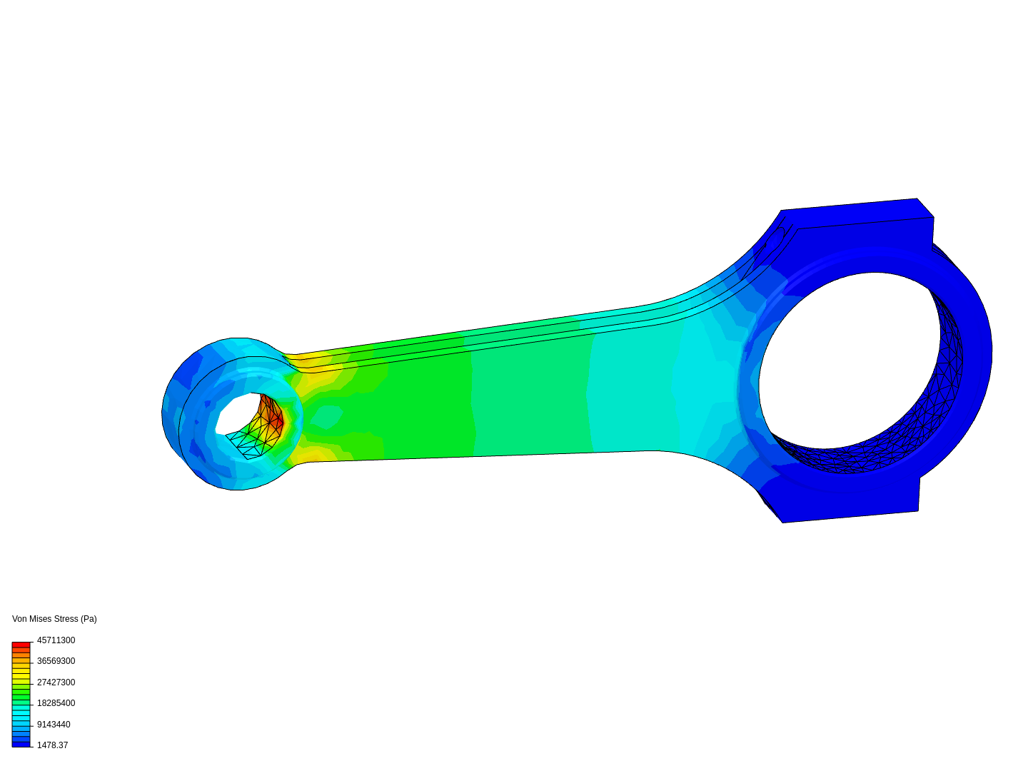 Tutorial 1: Connecting rod stress analysis image