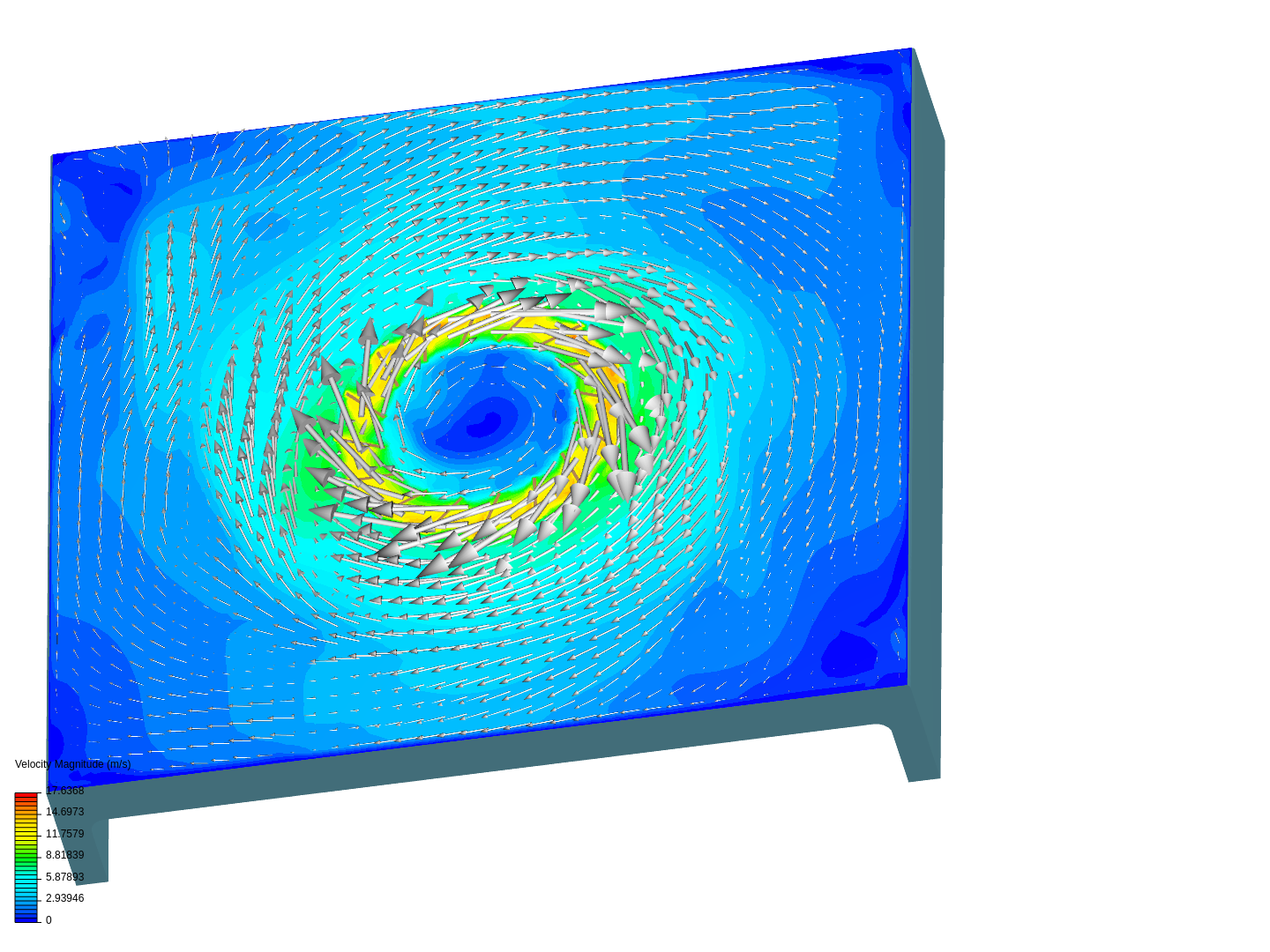 Radial mixer simulation image