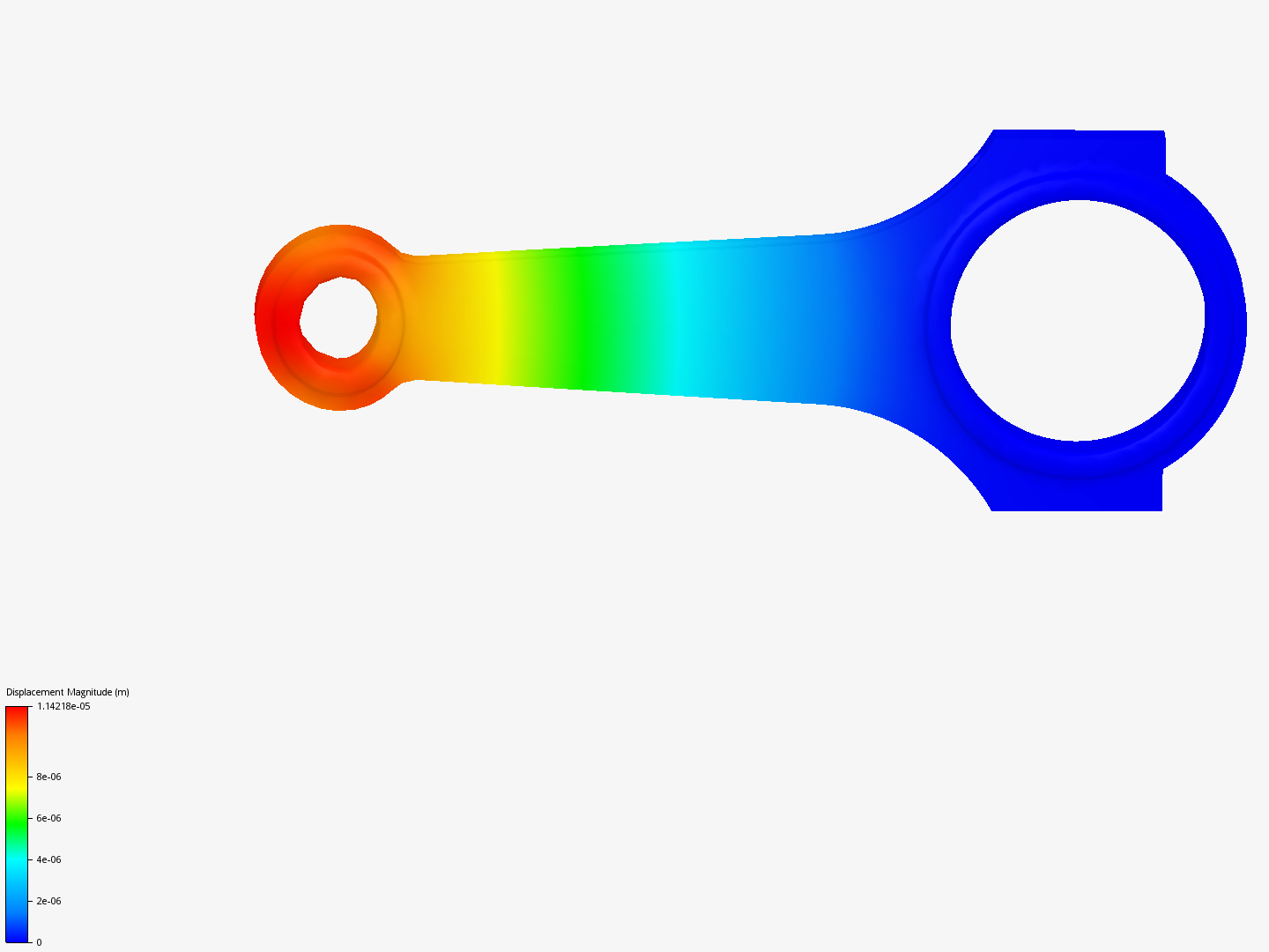 Connecting rod stress analysis image