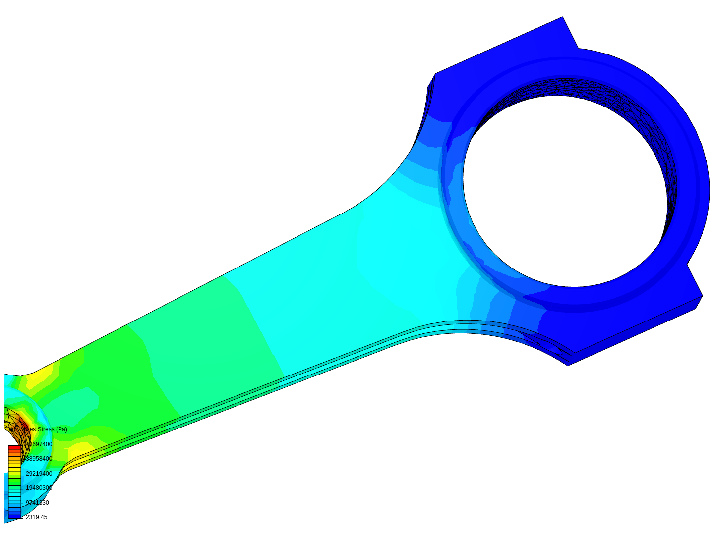 Tutorial 1: Connecting rod stress analysis image