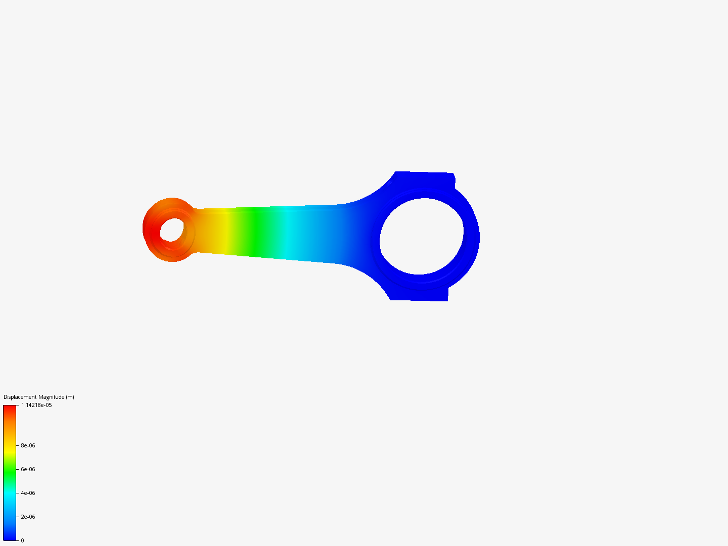 Connecting rod stress analysis image