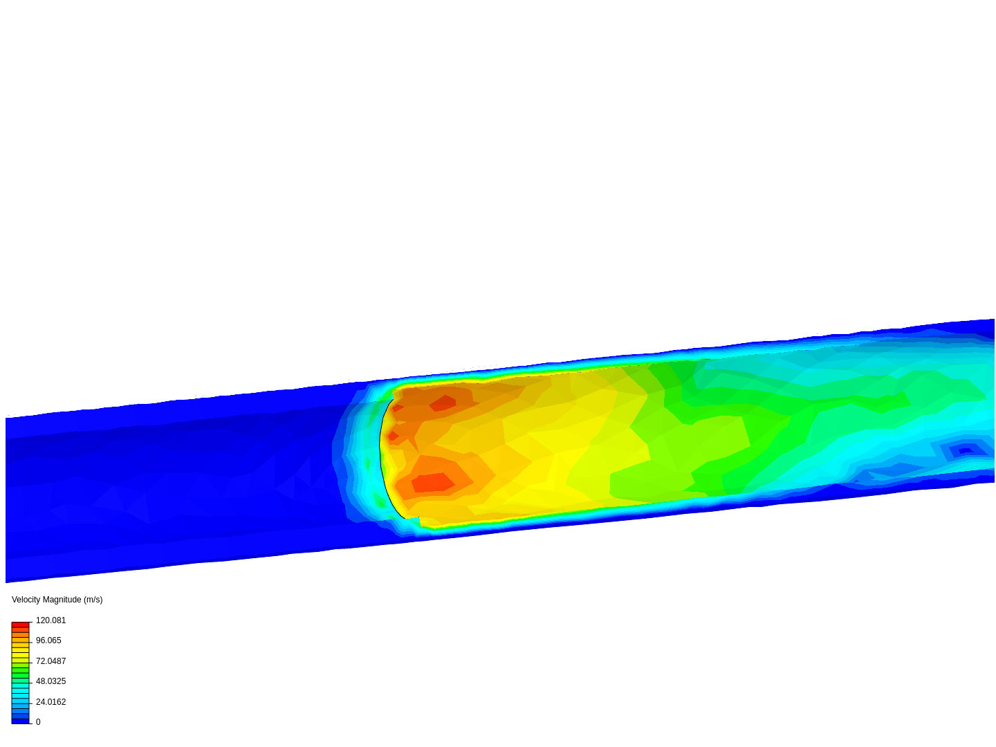 Sudden expansion slurry flow CFD image