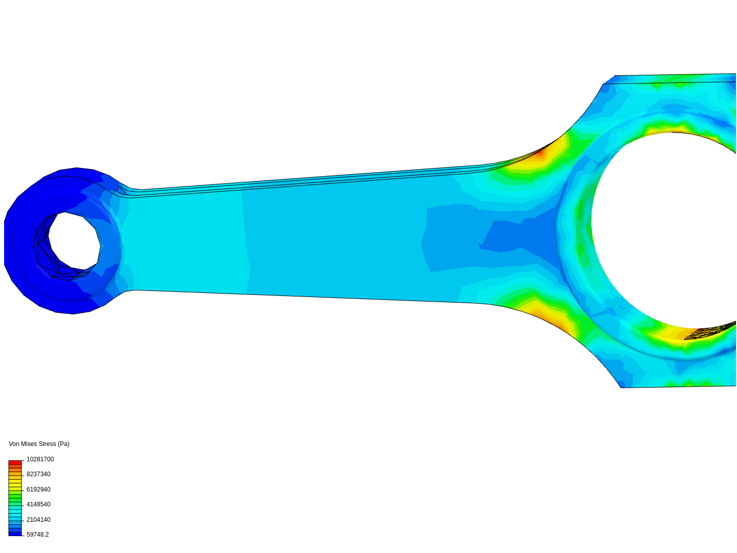 Tutorial 1: Connecting rod stress analysis image