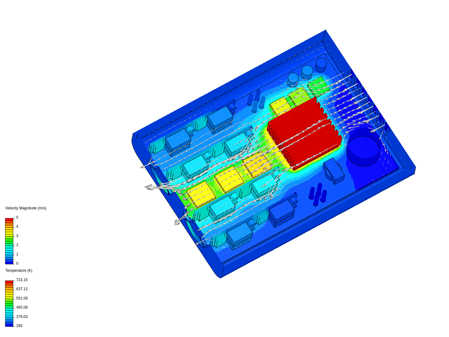 Advanced Tutorial: Thermal Management of an Electronics Box using CHT image