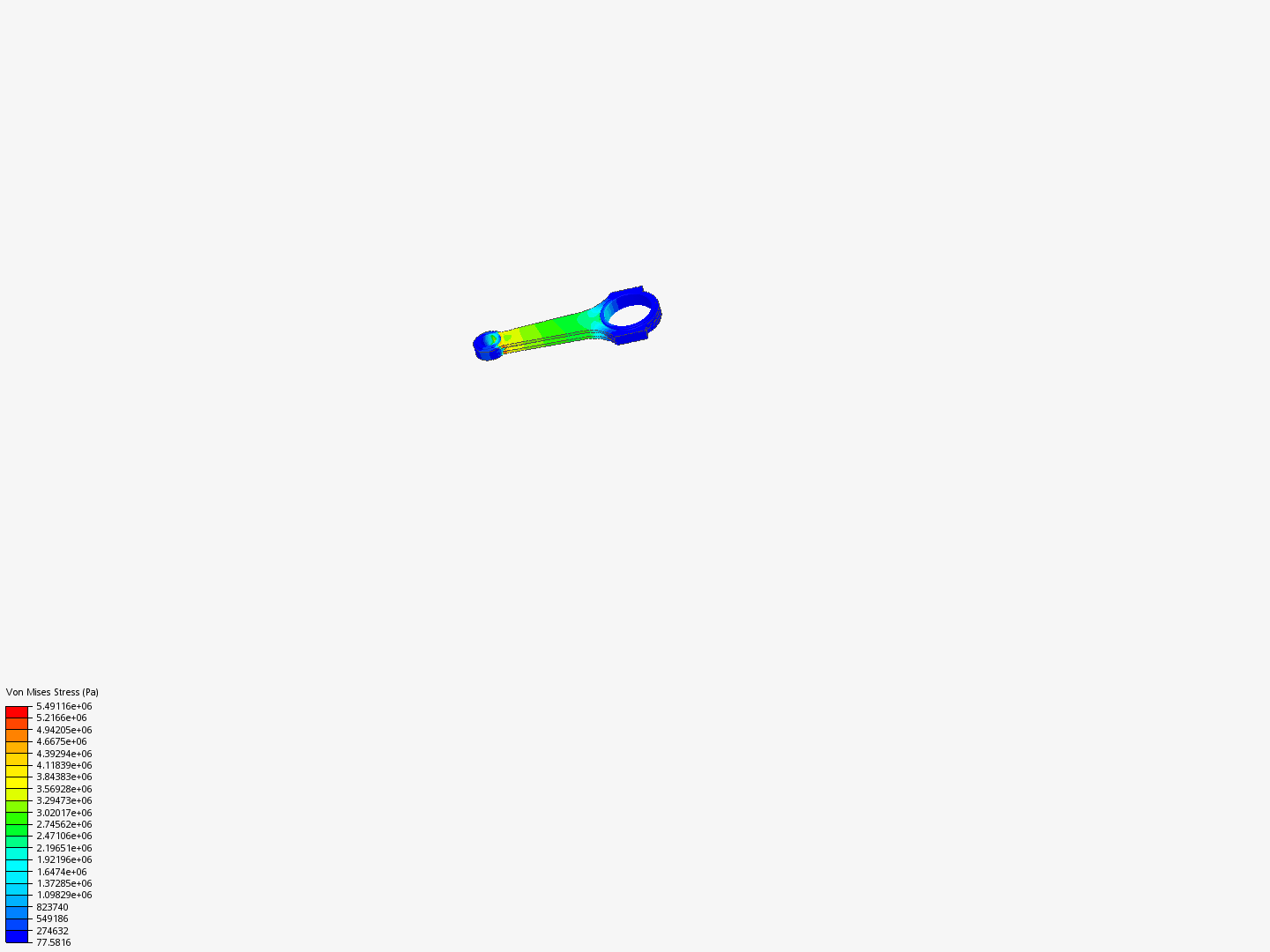 Connecting rod stress analysis image