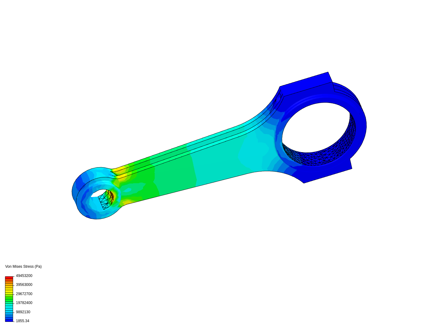 Tutorial 1: Connecting rod stress analysis image