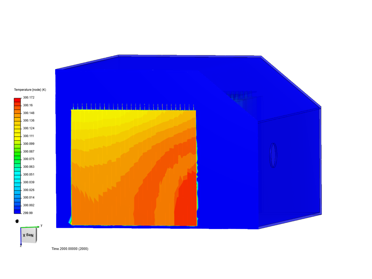 Accumulator thermal simulation image