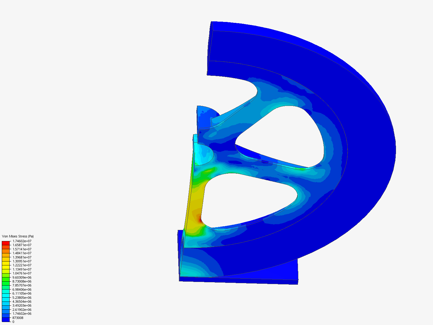 Tutorial: Nonlinear Analysis of a Wheel image