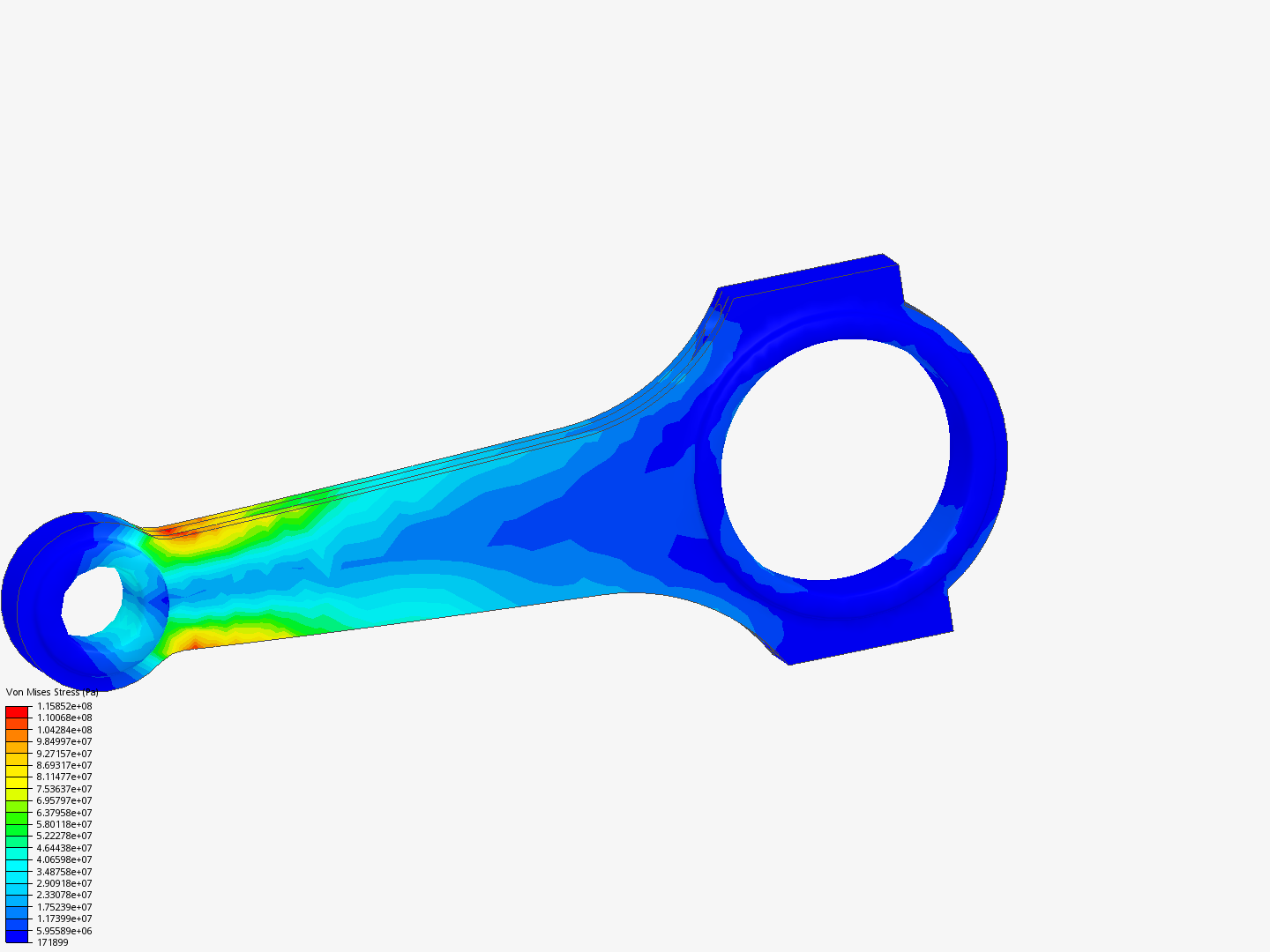 Tutorial 1: Connecting rod stress analysis image